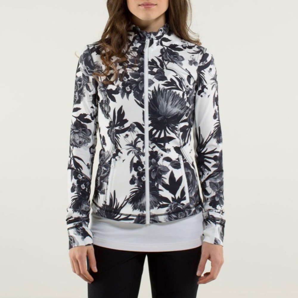 Lululemon Forme Jacket II Black White Size 2